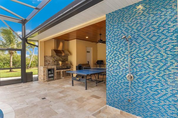 Fireplace, Game Room, Glass Ceilings, Interior, Recessed Lighting, Sun Room, Wooden Ceilings