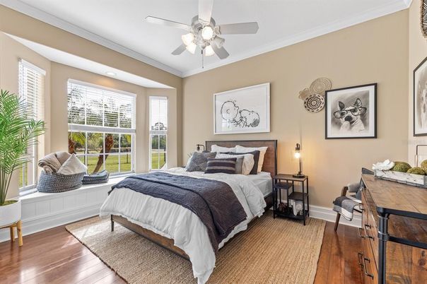 Bedroom, Interior, Wood Texture Flooring