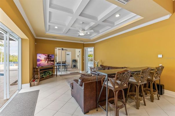 Interior, Living room, Recessed Lighting