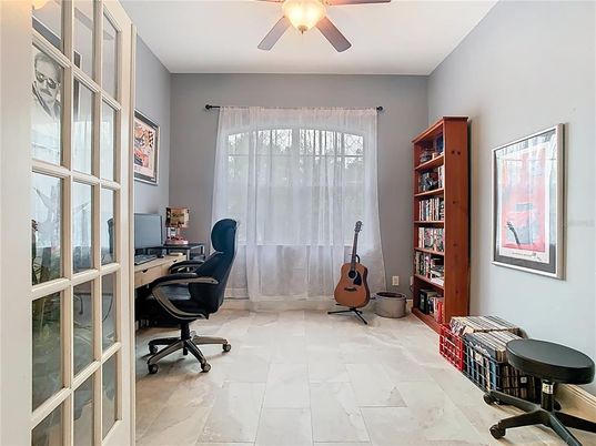 Home Office, Interior, Marble