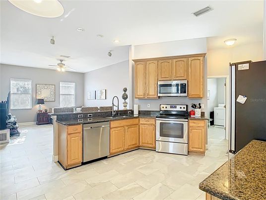 Interior, Kitchen, Recessed Lighting, Stainless Steel Appliances