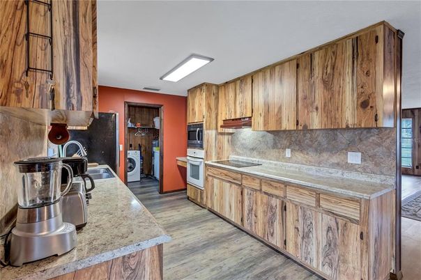 Interior, Kitchen, Wood Texture Flooring