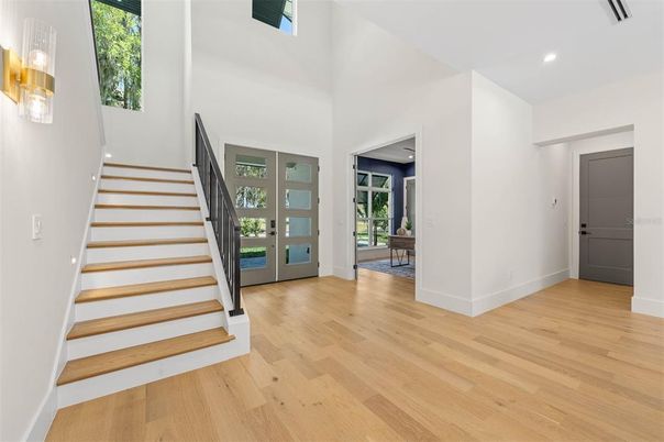 Interior, Recessed Lighting, Wood Texture Flooring