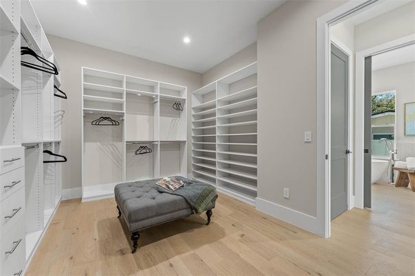 Interior, Recessed Lighting, Walk-in Closets, Wood Texture Flooring