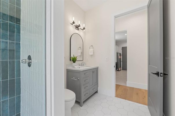 Bathroom, Interior, Wood Texture Flooring