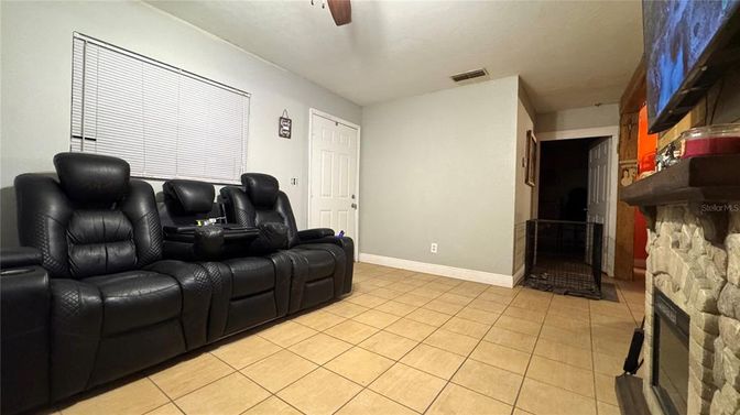 Home Theatre Room, Fireplace, Interior