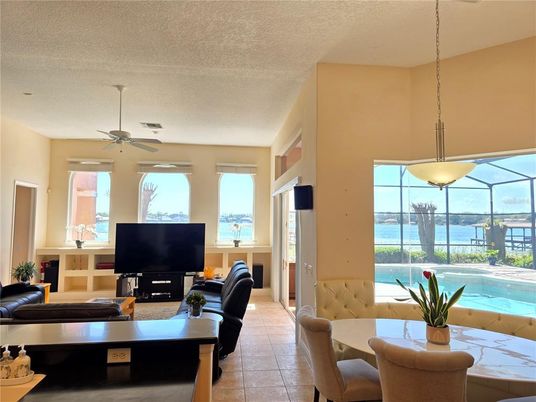 Dining room, Interior, Living room, Pendant Lights, Water