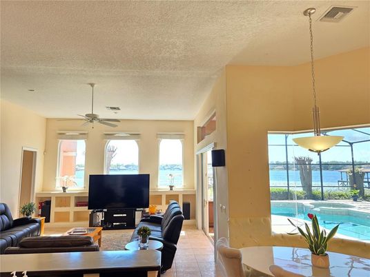 Interior, Living room, Pendant Lights, Water