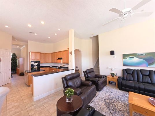 Interior, Kitchen, Living room, Recessed Lighting