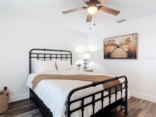 Bedroom, Interior, Wood Texture Flooring