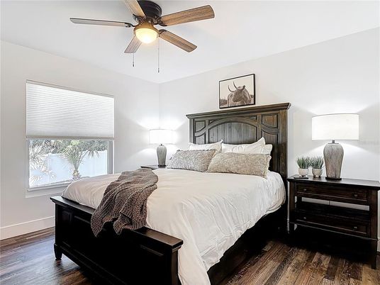 Bedroom, Interior, Wood Texture Flooring