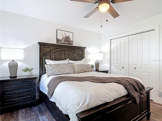 Bedroom, Interior, Wood Texture Flooring