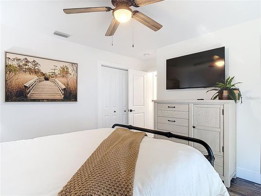 Bedroom, Interior, Wood Texture Flooring
