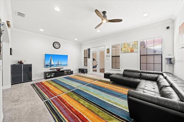 Interior, Living room, Recessed Lighting