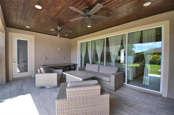 Exterior, Interior, Recessed Lighting, Wooden Ceilings