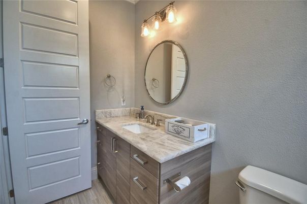 Bathroom, Dual Sink Vanities, Interior, Wood Texture Flooring