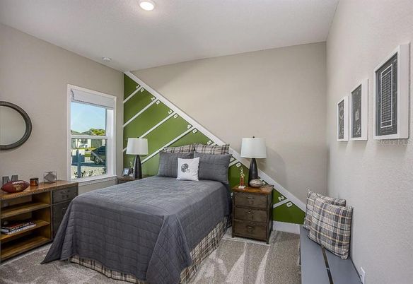 Bedroom, Interior, Recessed Lighting