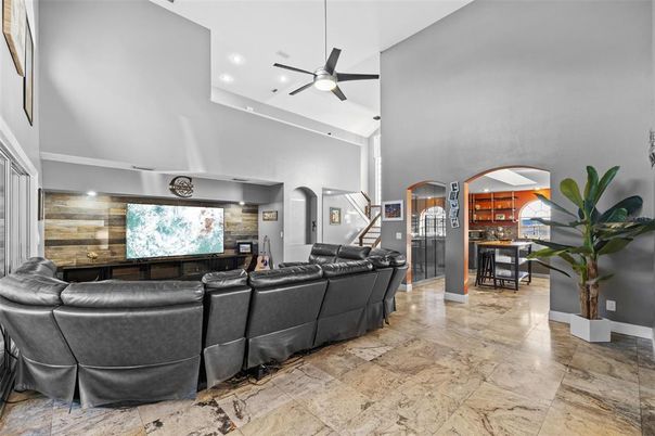 Home Theatre Room, Interior, Living room, Recessed Lighting