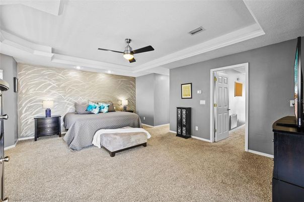 Bedroom, Interior, Recessed Lighting