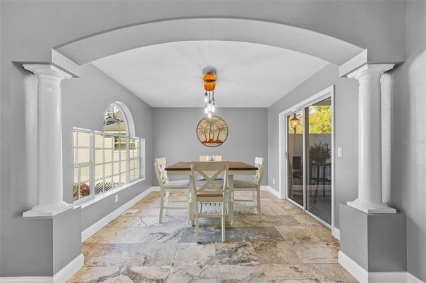 Dining room, Interior, Pendant Lights