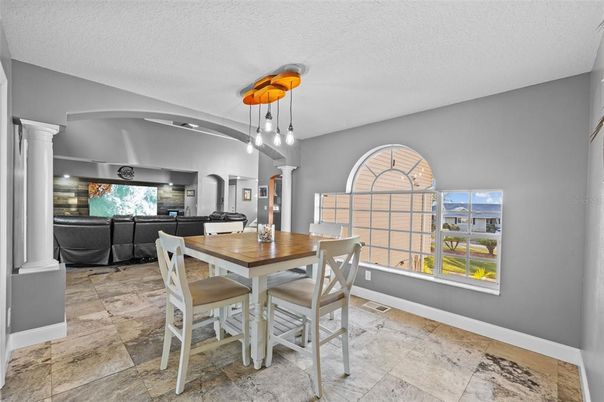 Dining room, Interior, Living room, Pendant Lights