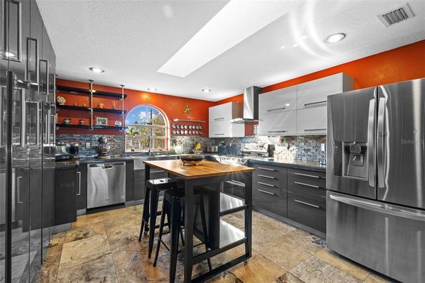 Interior, Kitchen, Recessed Lighting, Stainless Steel Appliances