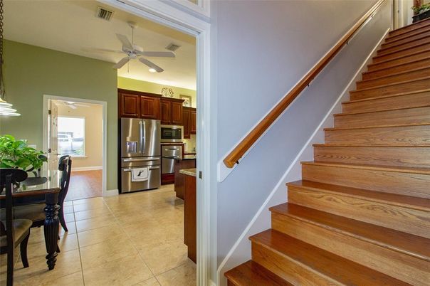 Dining room, Interior, Kitchen, Recessed Lighting, Stainless Steel Appliances