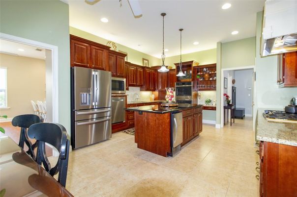 Interior, Kitchen, Pendant Lights, Recessed Lighting, Stainless Steel Appliances