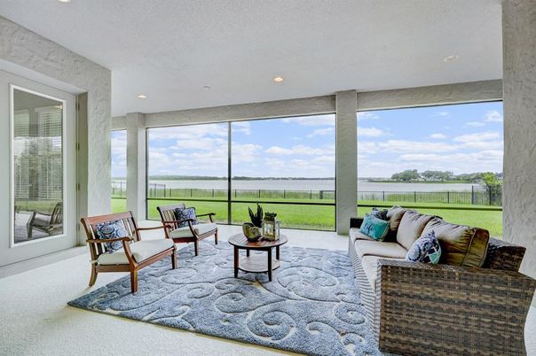 Interior, Living room, Recessed Lighting, Sun Room, Water