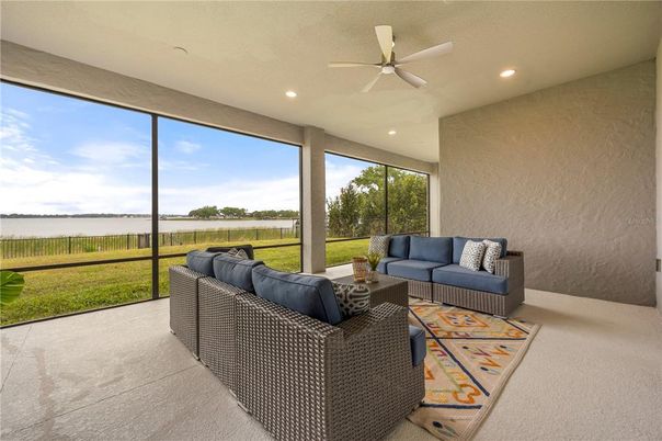 Interior, Living room, Recessed Lighting, Sun Room, Water