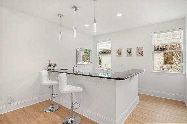 Interior, Pendant Lights, Recessed Lighting, Wood Texture Flooring