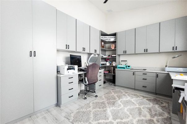 Home Office, Interior, Wood Texture Flooring