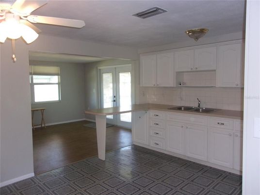 Interior, Kitchen, Wood Texture Flooring
