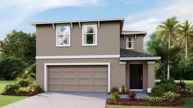Attached, Exterior, Facade, Modern