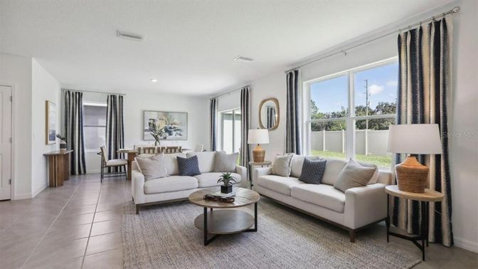 Dining room, Interior, Living room, Recessed Lighting