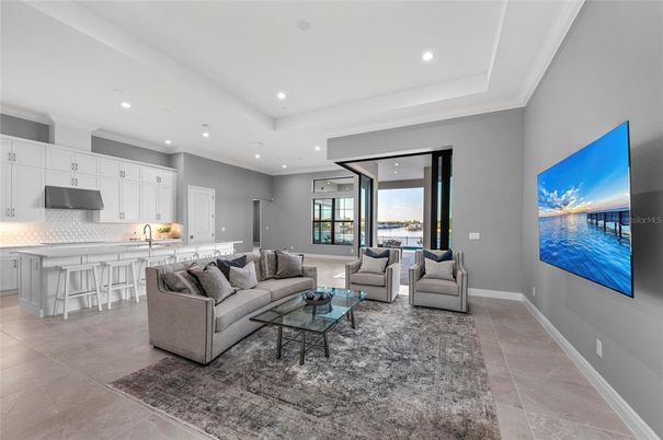 Interior, Kitchen, Living room, Recessed Lighting, Water