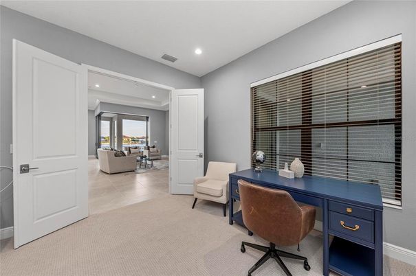 Home Office, Interior, Living room, Recessed Lighting