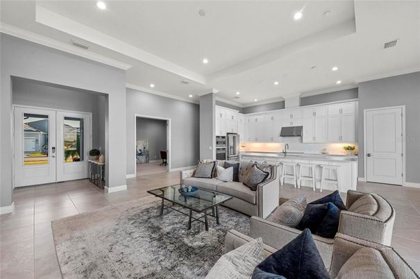 Interior, Kitchen, Living room, Recessed Lighting, Stainless Steel Appliances