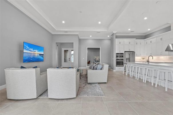 Interior, Kitchen, Living room, Recessed Lighting, Stainless Steel Appliances