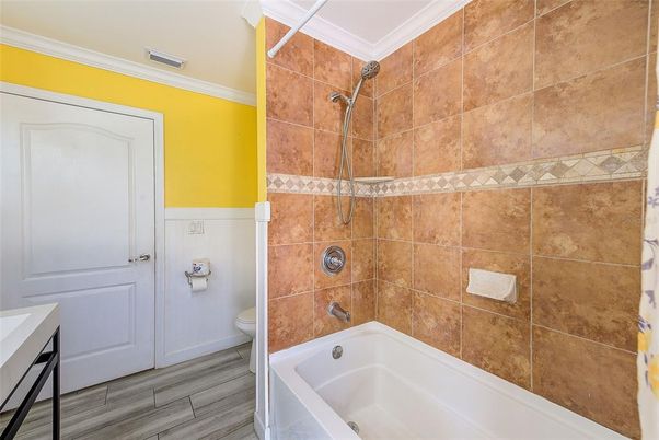 Bathroom, Interior, Wood Texture Flooring