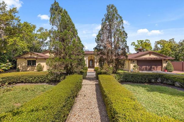 Attached, Backyard, Exterior, Facade, Mediterranean
