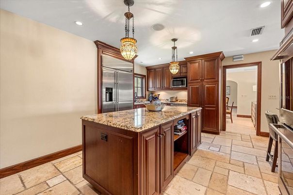 Interior, Kitchen, Pendant Lights, Recessed Lighting, Stainless Steel Appliances