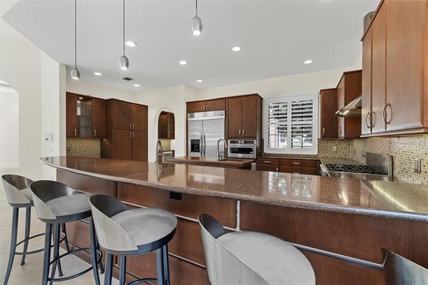Interior, Kitchen, Pendant Lights, Recessed Lighting, Stainless Steel Appliances