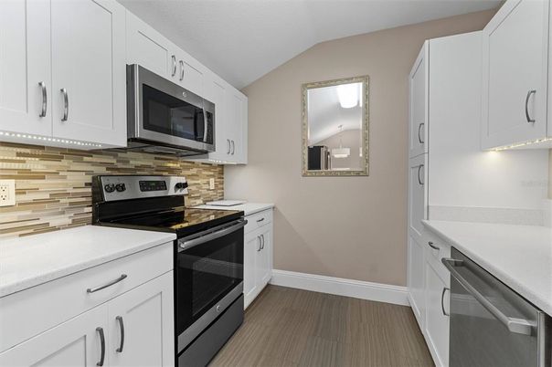 Interior, Kitchen, Wood Texture Flooring