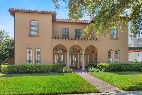 Backyard, Exterior, Facade, Mediterranean