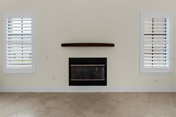 Empty room, Fireplace, Interior