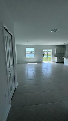 Empty room, Interior, Kitchen, Recessed Lighting
