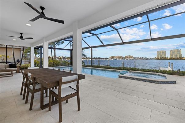 Dining room, Glass Ceilings, Interior, Recessed Lighting, Sun Room, Water