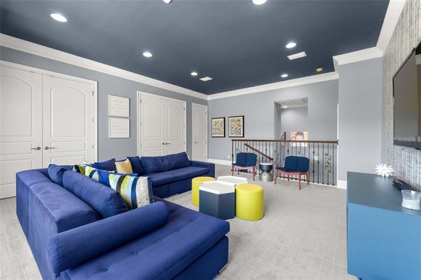Interior, Living room, Recessed Lighting
