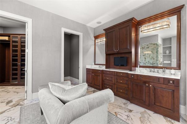 Bathroom, Dual Sink Vanities, Interior, Marble